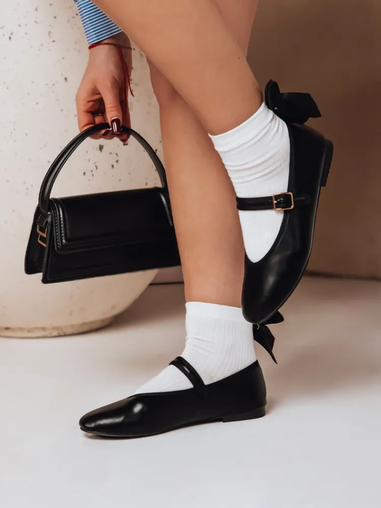 Baleriny>Dstreet Baleriny damskie zapinane ELLICAN czarne ZY0707