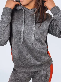 Bluzy Damskie>Dstreet Bluza damska dresowa GIM ciemnoszara BY0948