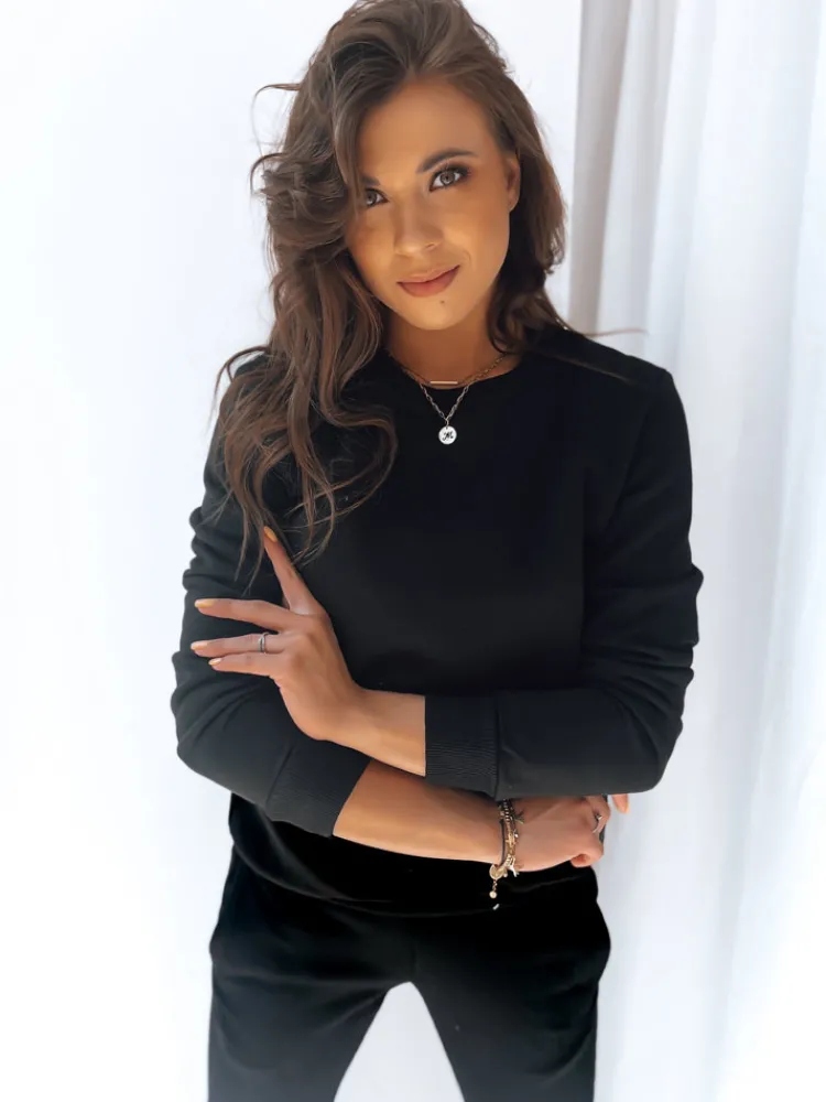 Bluzy Damskie>Dstreet Bluza damska FASHION II czarna BY0150z