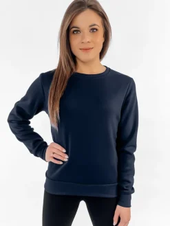 Bluzy Damskie>Dstreet Bluza damska FASHION II granatowa BY0559