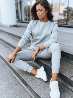 Bluzy Damskie>Dstreet Bluza damska FASHION II szara BY0152