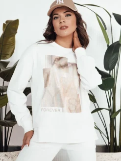 Bluzy Damskie>Dstreet Bluza damska FEMMES biała BY1281