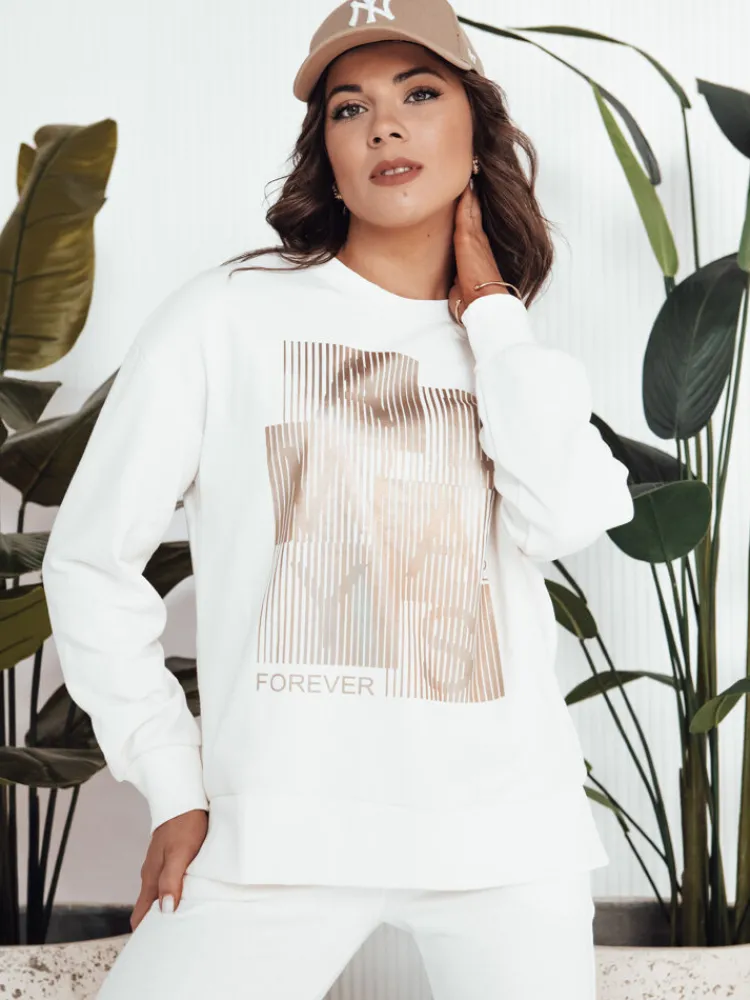 Bluzy Damskie>Dstreet Bluza damska FEMMES biała BY1281