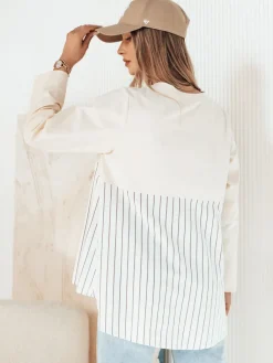 Bluzy Damskie>Dstreet Bluza damska FUNIL beżowa BY1271