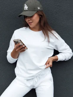 Bluzy Damskie>Dstreet Bluza damska GLAMFLAIR biała BY1316