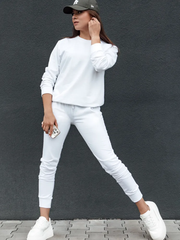 Bluzy Damskie>Dstreet Bluza damska GLAMFLAIR biała BY1316