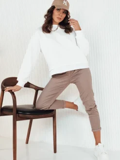 Bluzy Damskie>Dstreet Bluza damska LORAN biała BY1251