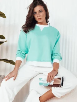 Bluzy Damskie>Dstreet Bluza damska LORAN zielona BY1250
