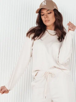 Bluzy Damskie>Dstreet Bluza damska LURION ecru BY1265