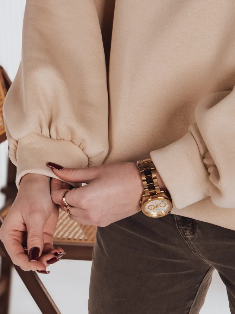 Bluzy Damskie>Dstreet Bluza damska one size COSYONE beżowa BY1349