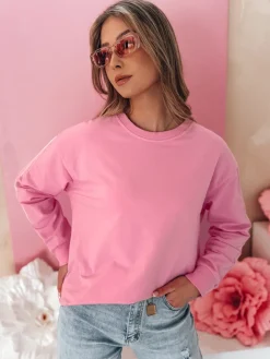 Bluzy Damskie>Dstreet Bluza damska one size masełko LUMIVIA różowa BY1371