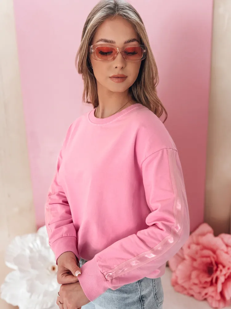 Bluzy Damskie>Dstreet Bluza damska one size masełko LUMIVIA różowa BY1371