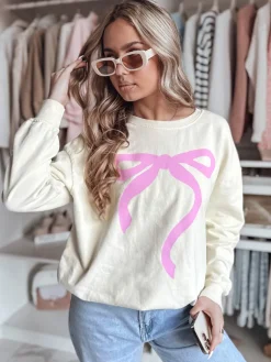 Bluzy Damskie>Dstreet Bluza damska one size oversize SOFTTIE beżowa BY1356