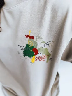 Bluzy Damskie>Dstreet Bluza damska oversize JAPANESE jasnoszara BY0928z