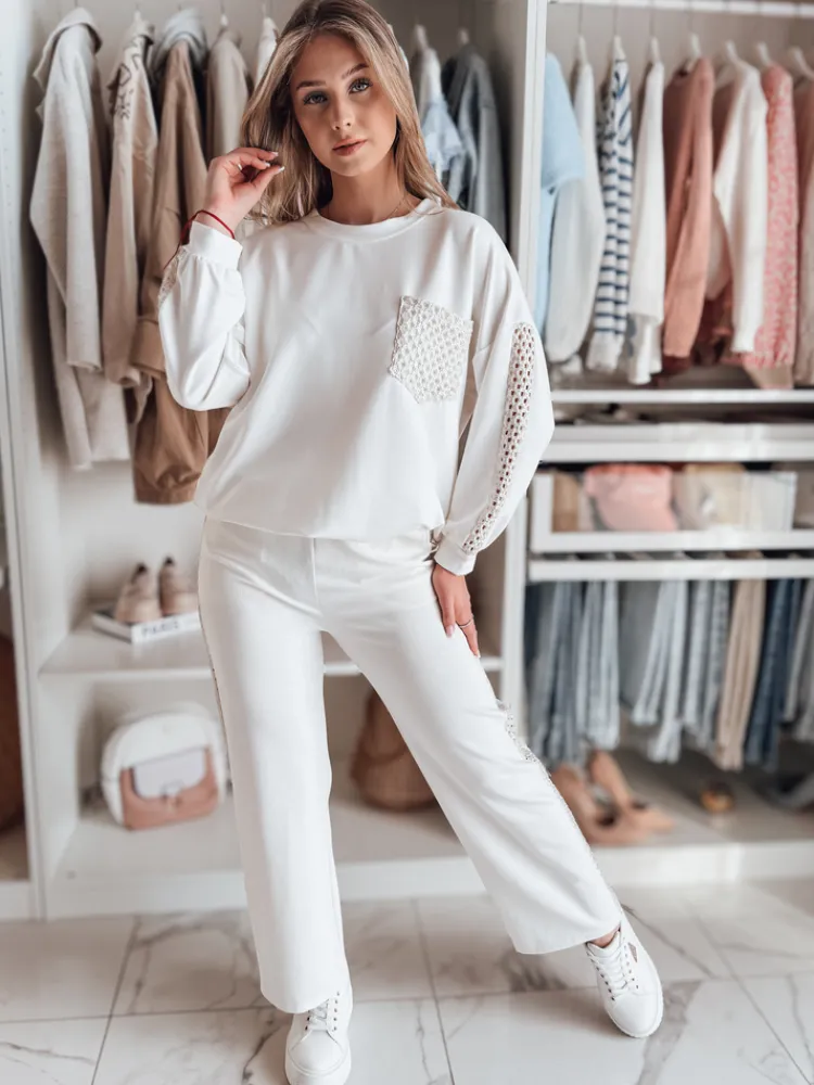 Bluzy Damskie>Dstreet Bluza damska oversize LUXEEN ecru RY2793