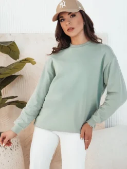 Bluzy Damskie>Dstreet Bluza damska SWAN miętowa BY1293