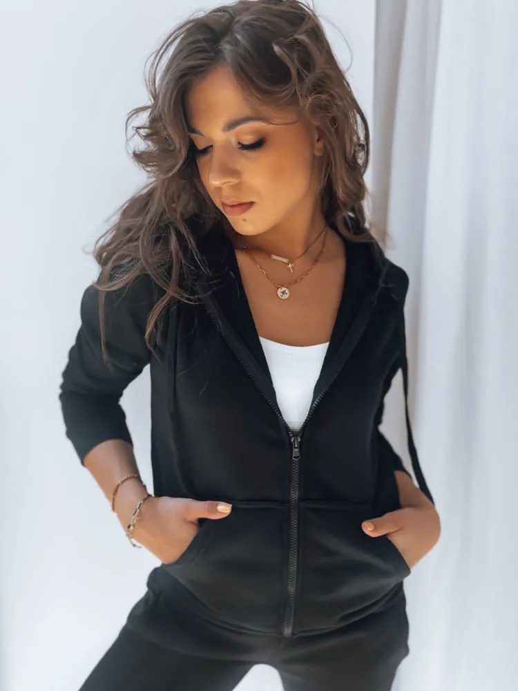 Bluzy Damskie>Dstreet Bluza damska VICTORIA czarna BY0327z