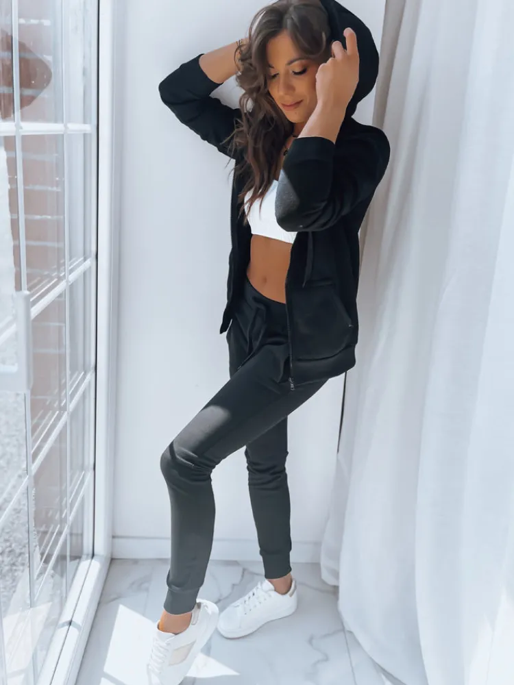 Bluzy Damskie>Dstreet Bluza damska VICTORIA czarna BY0327z