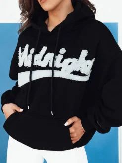 Bluzy Damskie>Dstreet Bluza damska z kapturem YEESENIA czarna BY1272