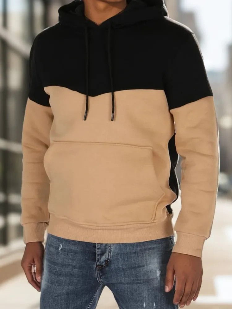 Bluzy Męskie>Dstreet Bluza męska basic z kapturem czarna BX5877