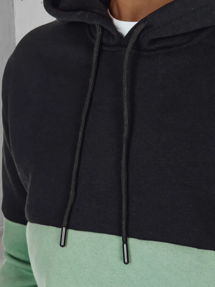 Bluzy Męskie>Dstreet Bluza męska basic z kapturem czarna BX5879