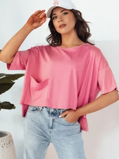 Bluzki Damskie>Dstreet Bluzka damska ARRIWA różowa RY2508