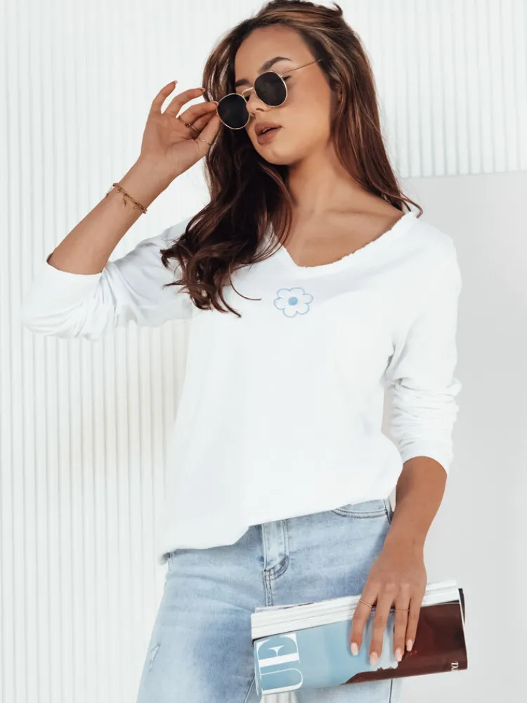 Bluzki Damskie>Dstreet Bluzka damska AZUER biała RY2447