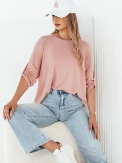 Bluzki Damskie>Dstreet Bluzka damska BAFINA różowa RY2456