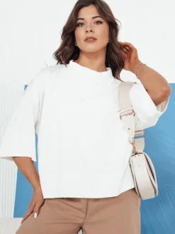 Bluzki Damskie>Dstreet Bluzka damska CHARMA ecru RY2476