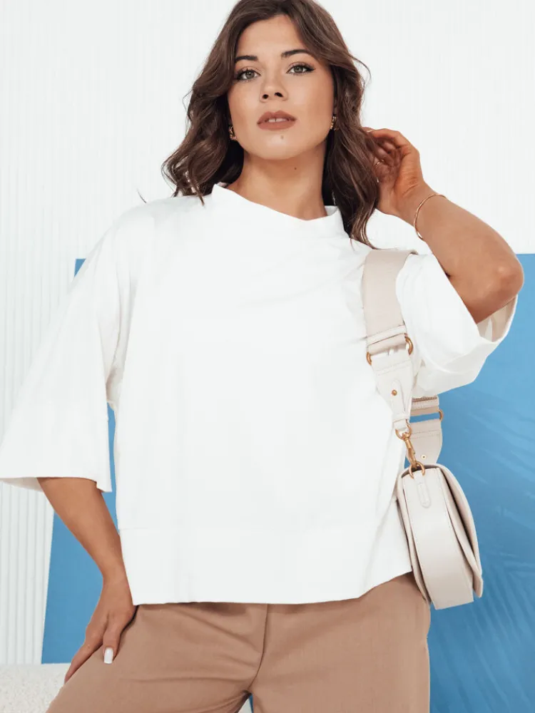 Bluzki Damskie>Dstreet Bluzka damska CHARMA ecru RY2476