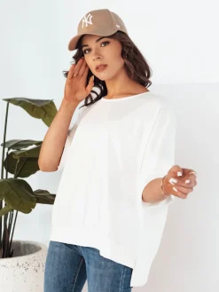 Bluzki Damskie>Dstreet Bluzka damska JOILL biała RY2472