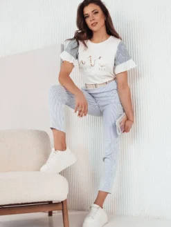 Bluzki Damskie>Dstreet Bluzka damska LAYN biała RY2460