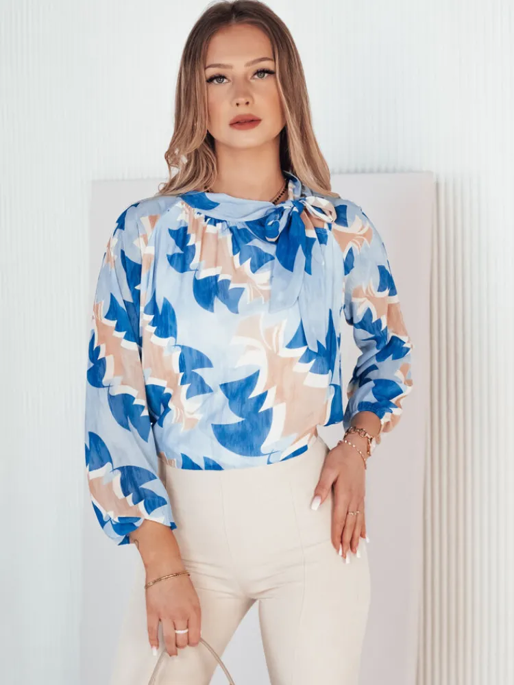 Bluzki Damskie>Dstreet Bluzka damska MIREL niebieska RY2362