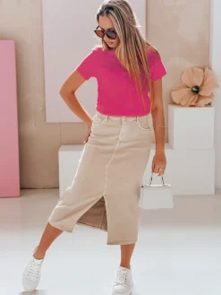 Bluzki Damskie>Dstreet Bluzka damska one size prążkowana KISS LOOK różowa RY2832