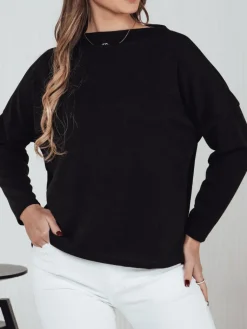 Bluzki Damskie>Dstreet Bluzka damska one size WERIIO z wisiorkiem czarna RY2710