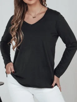 Bluzki Damskie>Dstreet Bluzka damska oversize VAVLSTYLES gładka grafitowa RY2685