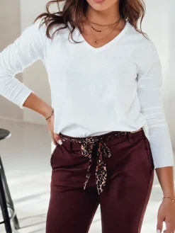 Bluzki Damskie>Dstreet Bluzka damska oversize VAVLSTYLES gładka biała RY2687