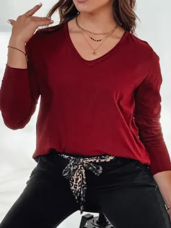 Bluzki Damskie>Dstreet Bluzka damska oversize VAVLSTYLES gładka RY2684