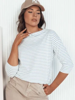 Bluzki Damskie>Dstreet Bluzka damska w paski APRICALE biała RY2642