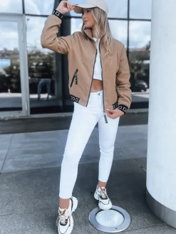 Kurtki Damskie>Dstreet Bomberka damska beżowa HERA TY3764