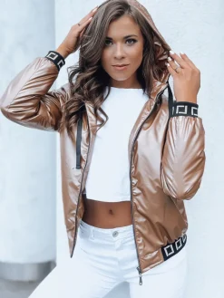 Kurtki Damskie>Dstreet Bomberka damska BOMBESS beżowa TY4913