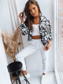 Kurtki Damskie>Dstreet Bomberka damska przejściowa TAMIA czarna TY3632