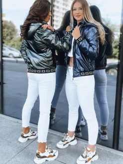 Kurtki Damskie>Dstreet Bomberka damska z kapturem DEMETER granatowa TY3789