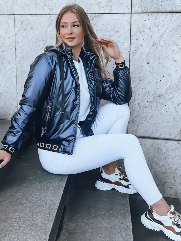 Kurtki Damskie>Dstreet Bomberka damska z kapturem DEMETER granatowa TY3789