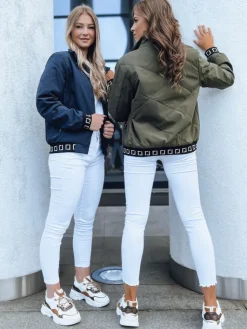 Kurtki Damskie>Dstreet Bomberka damska zielona HERA TY3785