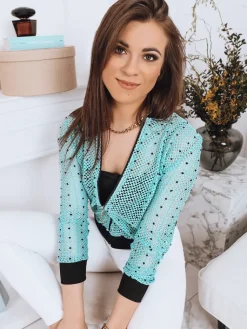 Kurtki Damskie>Dstreet Bomerka damska NANES niebieska TY2804