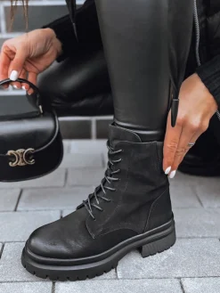 Botki>Dstreet Botki damskie BASTEL czarne ZY0421