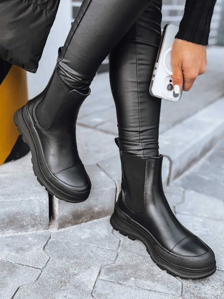 Botki>Dstreet Botki damskie DENTAR czarne ZY0412