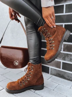 Botki>Dstreet Botki damskie FOXGLOWE kamelowe ZY0392