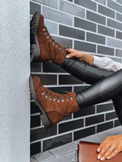 Botki>Dstreet Botki damskie FOXGLOWE kamelowe ZY0392